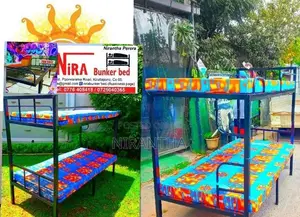STEEL BUNKER BED තට්ටු දෙකේ යකඩ ඇදන් BUNK