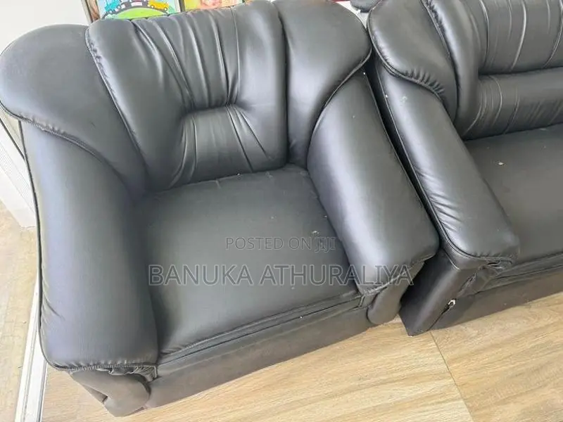 6 person leather sofa