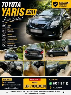 Toyota Yaris 2011 Car (Used)