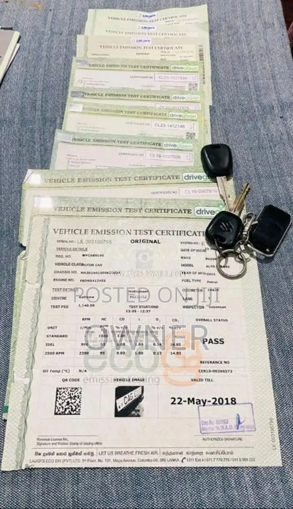 Suzuki ALTO 800 2015 Car (Used)