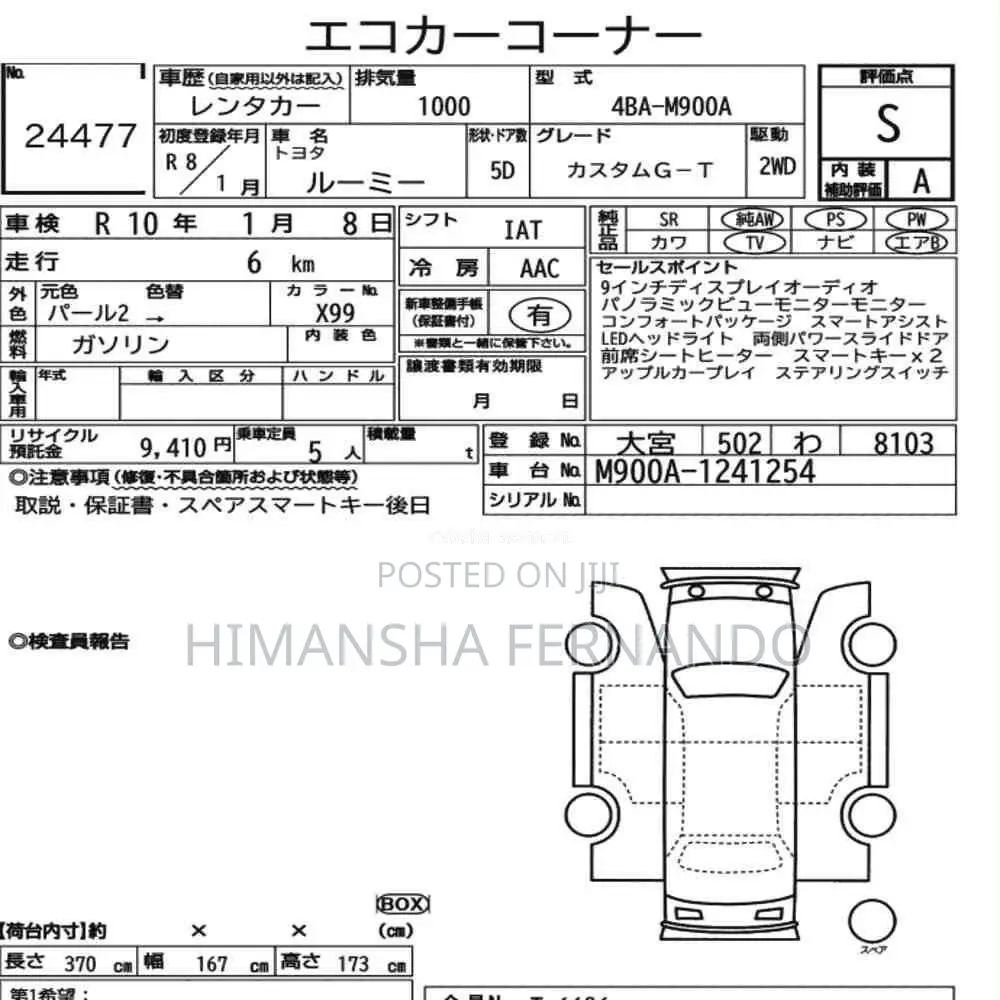 Toyota Roomy Custom Gt 360cam 2025 Car Brand New