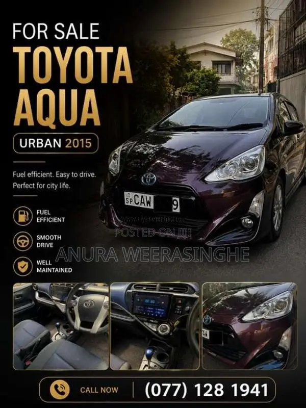 Toyota Aqua 2015 Car (Used)