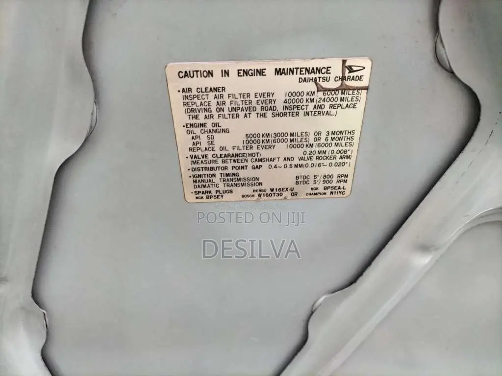 Daihatsu Charade 1986 Car (Used)