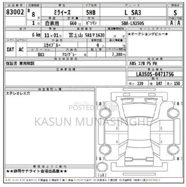 Daihatsu Mira L GRADE SAFETY 2025 Car (Used)