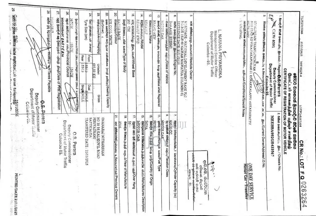 Renault Kwid 2016 Car (Used)