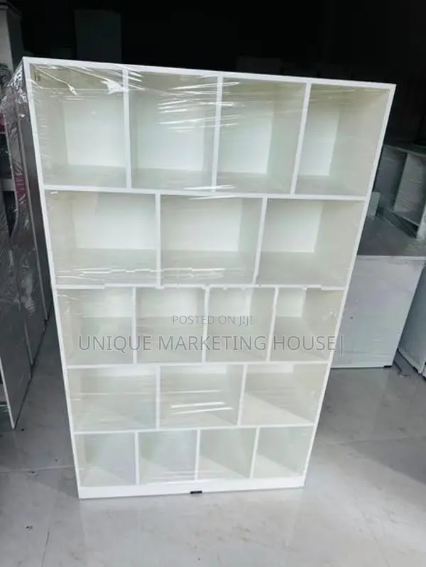 Modern 6x4Ft White Melamine Design Rack