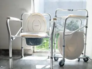 ---Commode Chair With Wheel - Foldable---