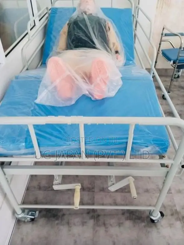 Head & Leg Adjustable Patient Hospital Bed With Foldable Mattress