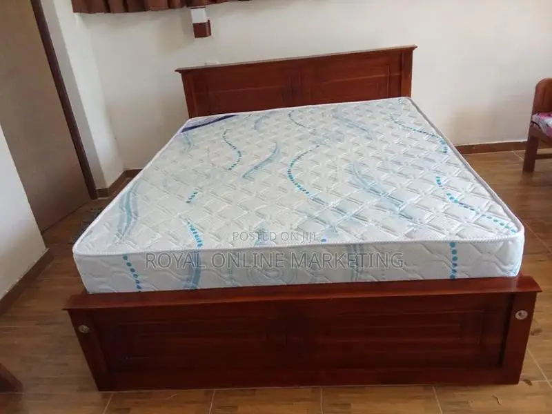6 by 5 Queen Size Box Bed with Spring Mattress (E-14)