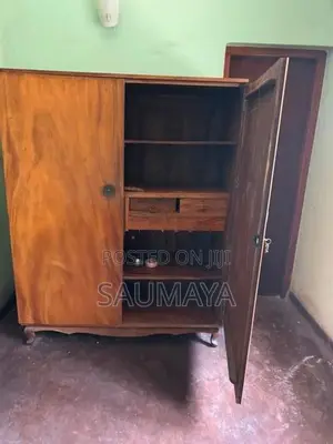 Premium 2-Door Teak Wardrobe