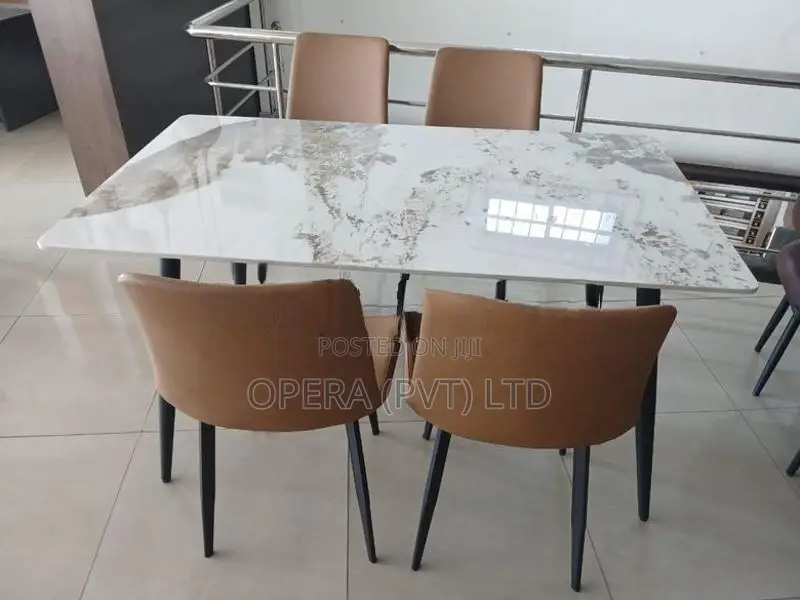Granite Dining Table with Chair