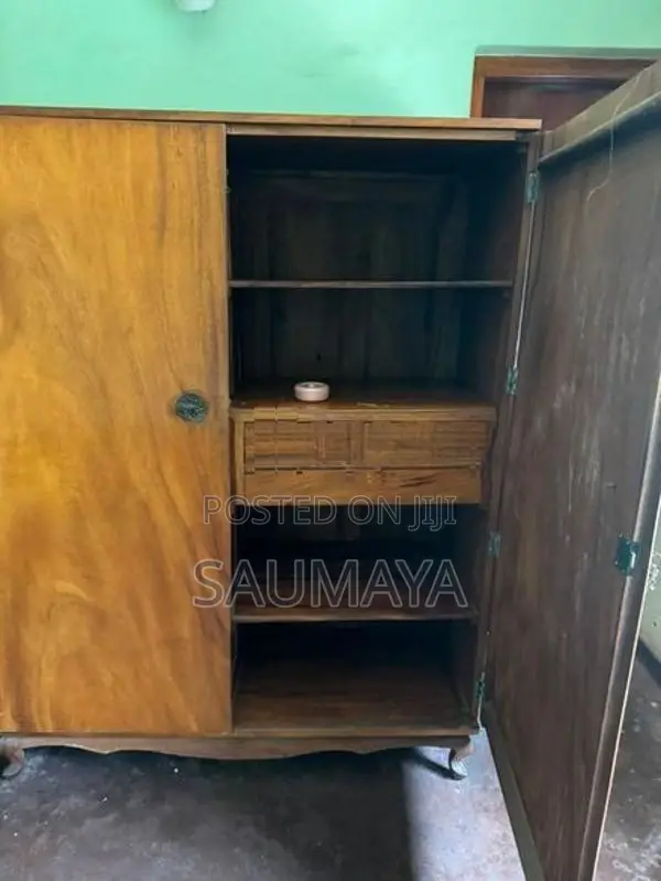 Premium 2-Door Teak Wardrobe