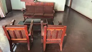 Teal Wood Sofa Set