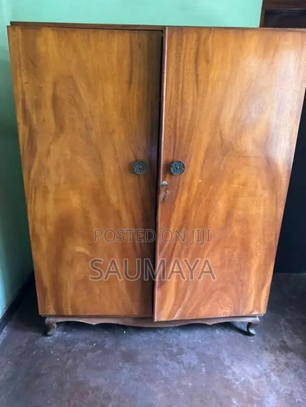 Premium 2-Door Teak Wardrobe