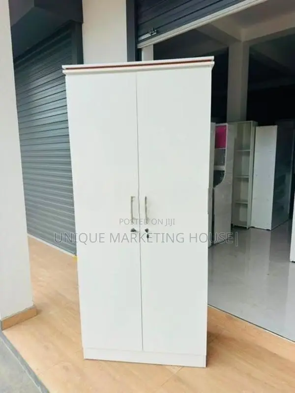 Modern 2D Half Hanging White Wardrobe