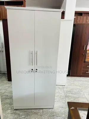 Modern 2D Half Hanging White Wardrobe