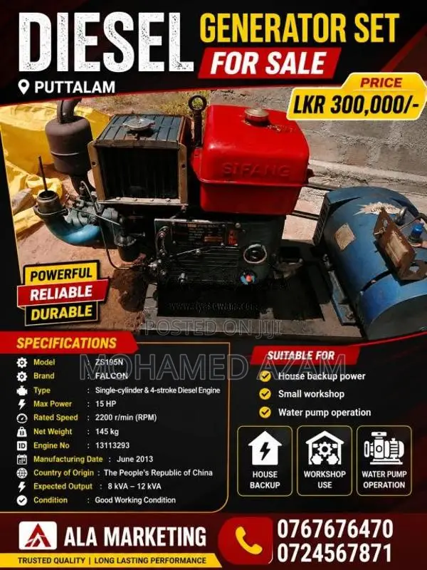 DIESELGENERATORSETFORSALE for Heavy-Duty