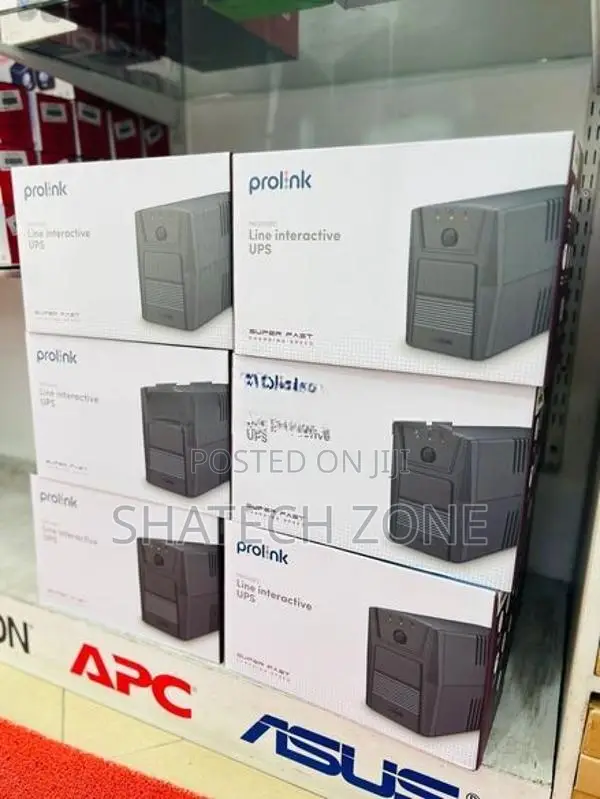 UPS 650V 1.2KVA - Prolink,DCP (Brand New) & Battery 12V 7A, 9A