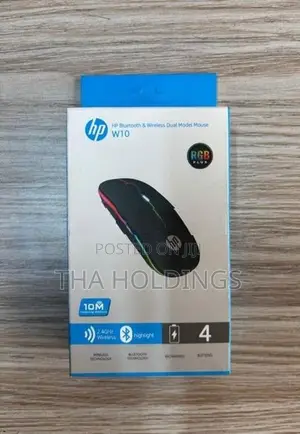 HP W10 Wireless Mouse Rechargeable | 2.4GHz USB Receiver Brand New