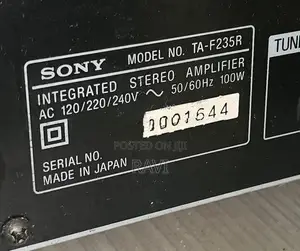 SONY integrated stereo Aplifier (Japan)