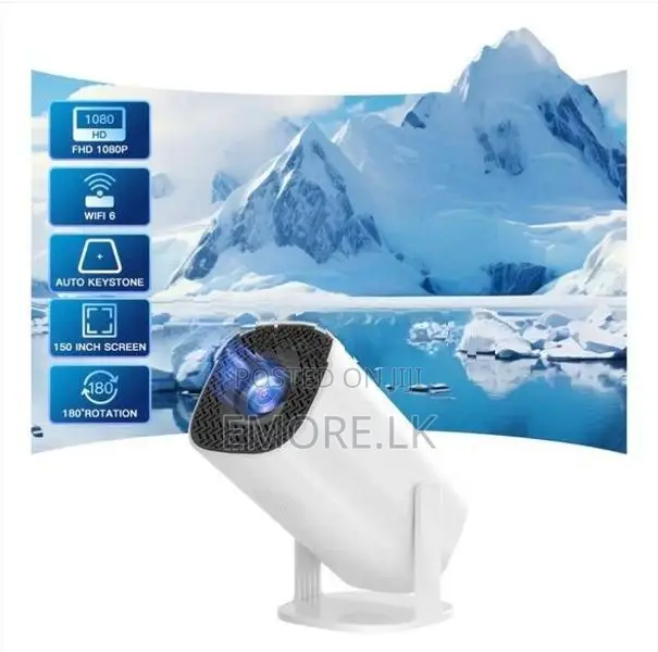 P30- 1080P Mini Home 4K Projector Dual WiFi and Bluetooth