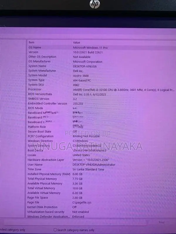 Dell i3 10th Pc Full Set