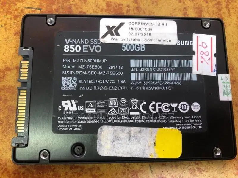 Samsung 500GB Sata SSD Hard