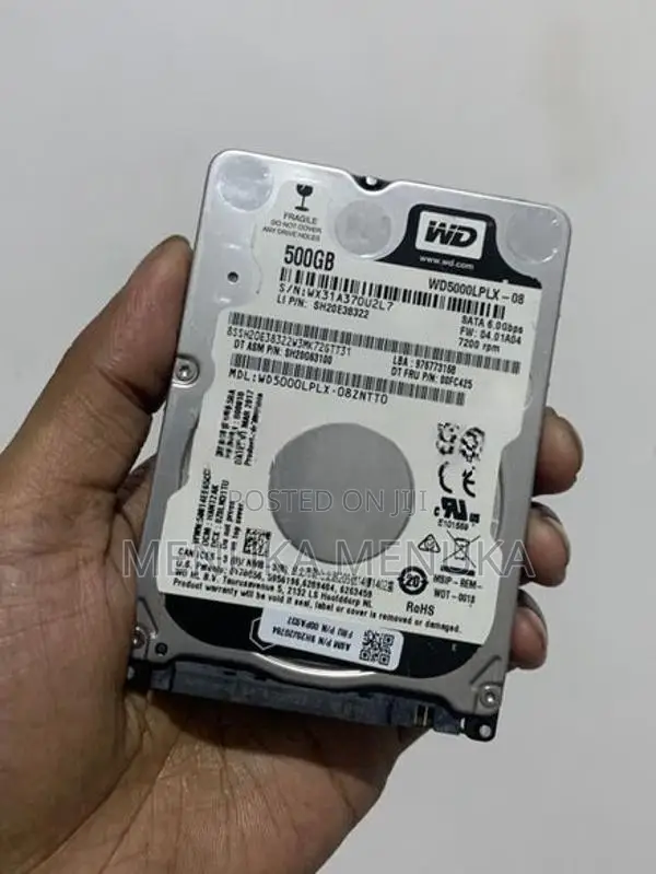 Fastest WD Black 500GB 7200RPM Laptop Hard