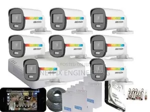 Hikvision High Quality 1,080P 5MP Rainbow ColorVu CCTV Package