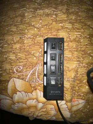 4 USB Ports Socket Multi HUB Power Charger Splitter Adapter For PC Lap