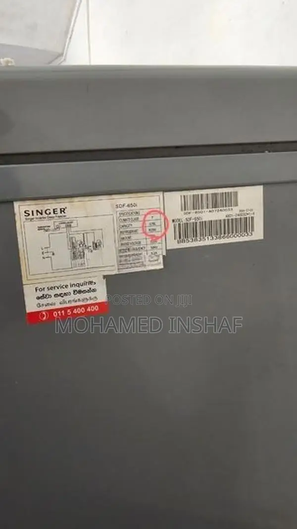 Singer Deep Freezer