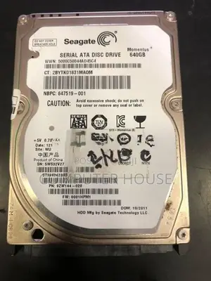 Seagate 640GB Laptop Hard