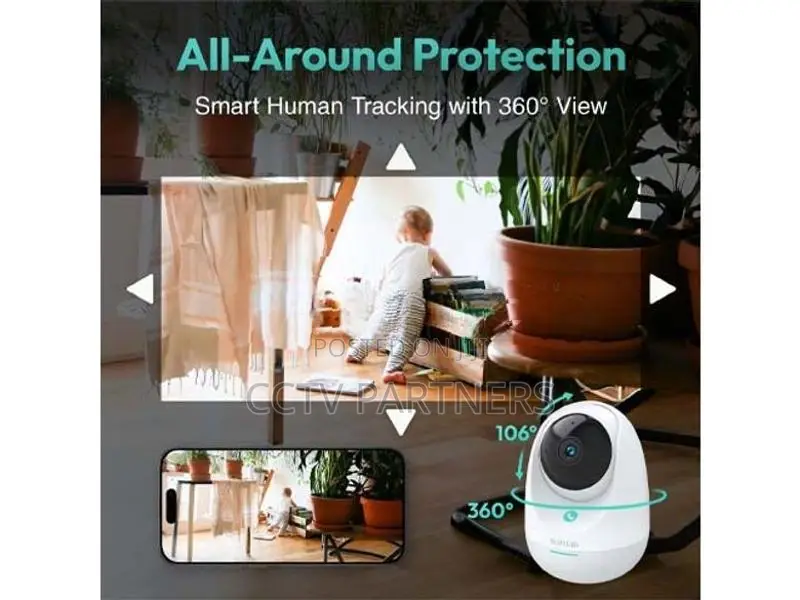 Botslab Wifi support 2K one touch call two-way-Voice smart CCTV Camera
