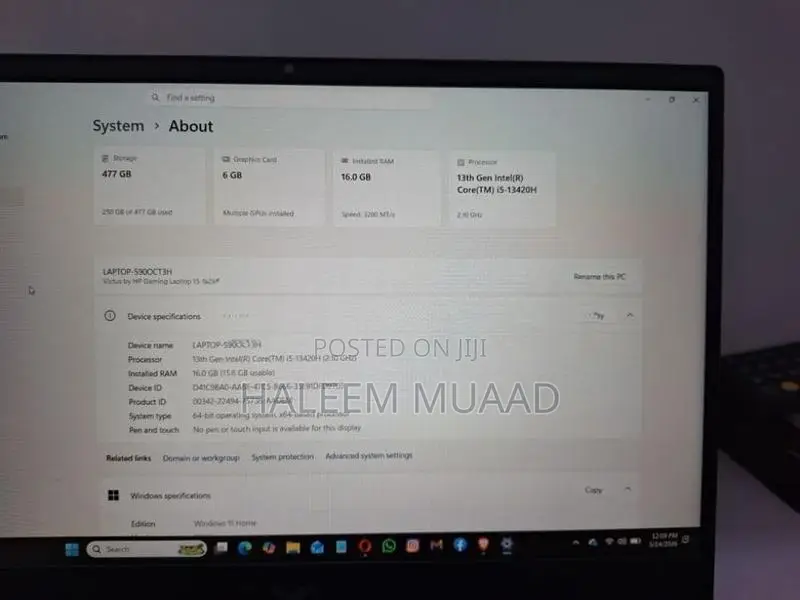 HP Victus Gaming Laptop 15-13420H | RTX 4050 6GB 16GB RAM 512GB SSD