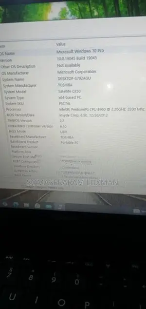 Toshiba Satellite C850 Pentium Used Laptop
