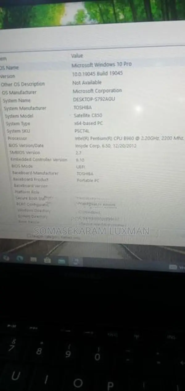 Toshiba Satellite C850 Pentium Used Laptop