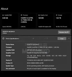 Asus I3 7th Gen Laptop