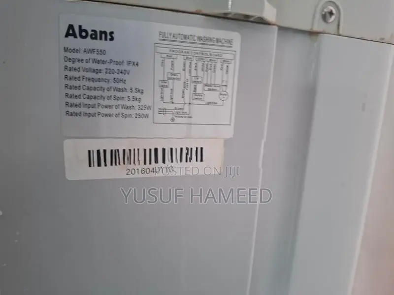 Abans Washing Machine Fully Automatic