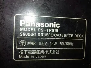 Panasonic Double Cassette Speaker