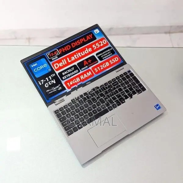 Dell Latitude 5520 Core i7 -11th Gen|16GB Ram|512GB NVMe| Backlit key