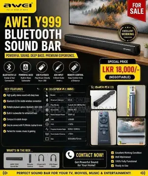 AWEI Y999 Bluetooth Digital Soundbar