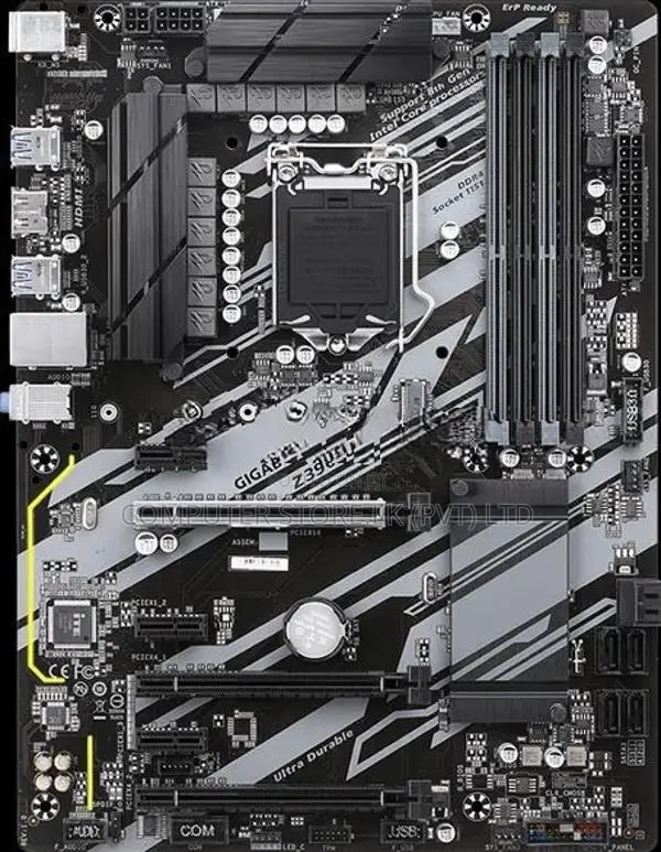Z390 4 RAM SLOTS DDR4 MOTHERBOARD USED