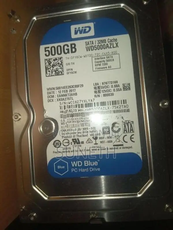 WD 500GB HDD