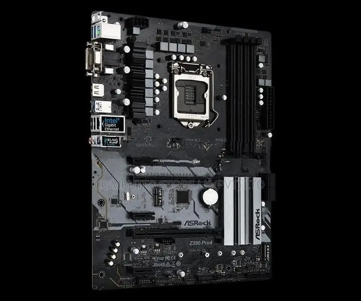 Z390 4 RAM SLOTS DDR4 MOTHERBOARD USED