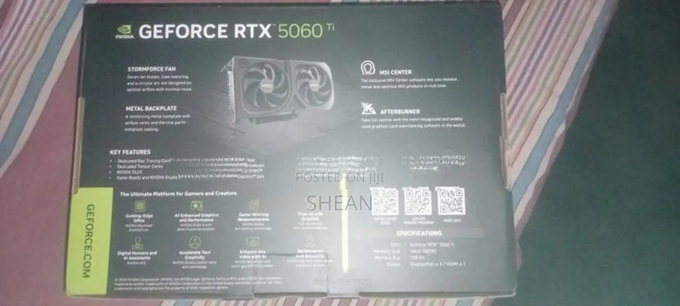 MSI RTX 5060 TI 16GB
