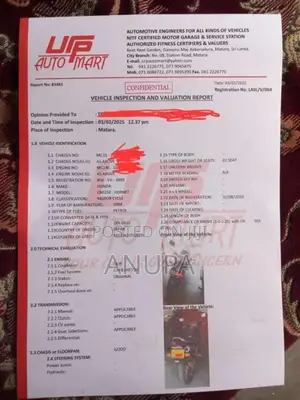 Honda Hornet 2010 Motorbike (Used)
