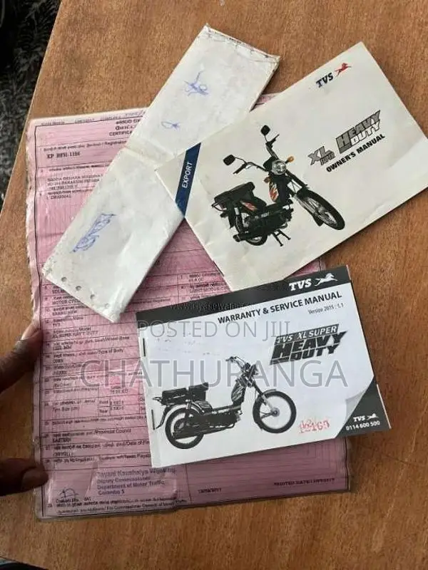 TVS XL Super 2017 Motorbike (Used)