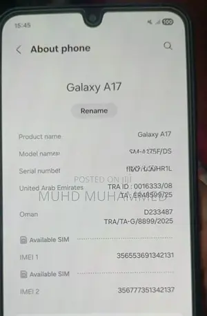 Samsung Galaxy A17 5G (Used)