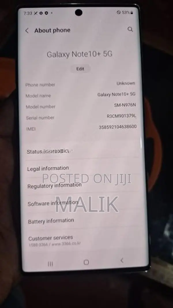 Samsung Galaxy Note 10 Plus 5g (Used)