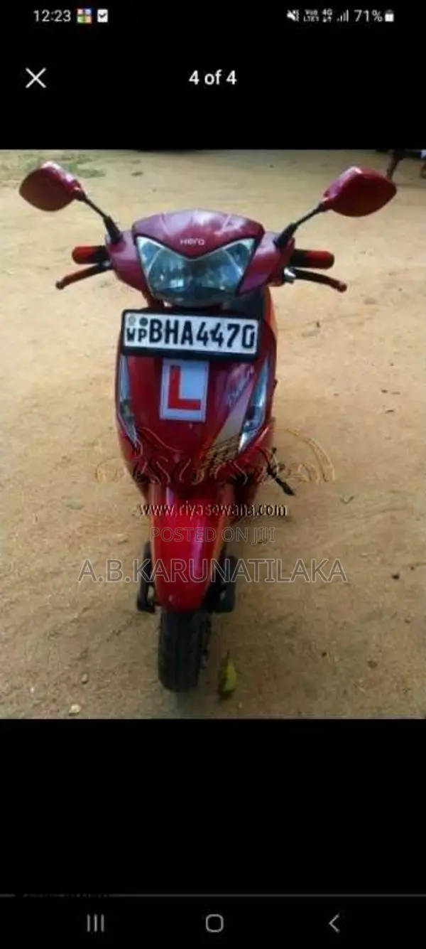 Hero Pleasure 2018 motorcycle (Used)